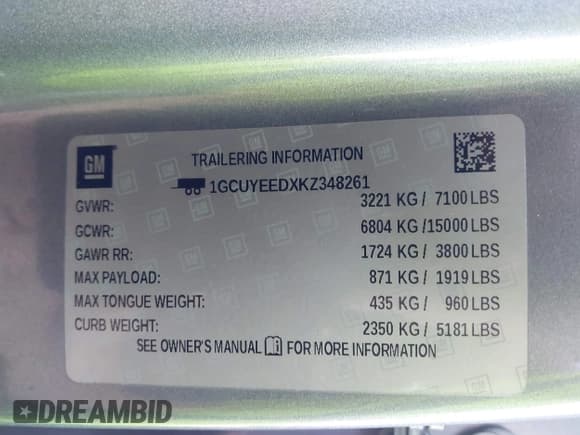 ✅ 2019 Chevrolet Silverado 1500 RST • VIN: 1GCUYEEDXKZ348261 • Lot: 43297200. Wystawiony na IAAI z przebiegiem 69 959 mil. Bezpłatny archiwum sprzedaży aukcyjnych z USA i szczegółowy raport historii pojazdu na DreamBid. Zdjęcie 9.