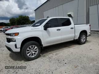 2020 Chevrolet Silverado 1500 Custom with VIN 3GCUYBEF4LG382990, listed as a Copart auction lot 71711325 with 86,813 mi miles and Salvage title. Bid and sale history available at DreamBid. Image 1.