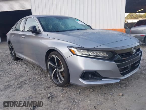 ✅ 2021 Honda Accord Sport • VIN: 1HGCV1F34MA065537 • Лот: 43025122. Опубликован ранее на IAAI с пробегом 94 036 миль. Бесплатный доступ к архиву аукционных продаж из США и подробный отчёт об истории автомобиля на DreamBid. Изображение 1.