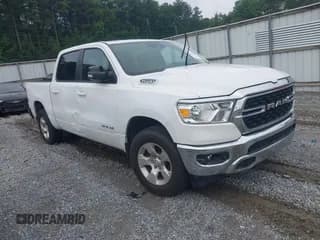 ✅ 2022 Ram 1500 Lone Star • VIN: 1C6SRFFT6NN446772 • Lot: 42592503. Listed on IAAI with 46,404 mi. Free auction sales archive from the USA and detailed vehicle history report at DreamBid. Image 1.