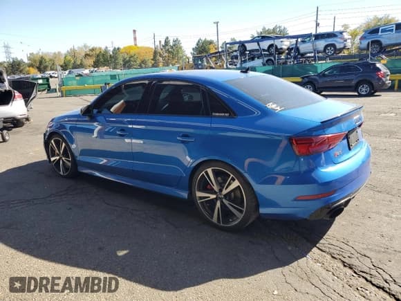 ✅ 2019 Audi RS 3 • VIN: WUABWGFF3KA904209 • Lot: 82606175. Listed on Copart with 79,022 mi. Free auction sales archive from the USA and detailed vehicle history report at DreamBid. Image 2.