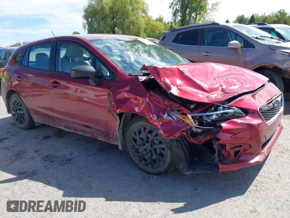 2019 Subaru Impreza with VIN 4S3GTAB63K3743170, listed as a IAAI auction lot 43234462 with 54,819 mi miles and . Bid and sale history available at DreamBid. Image 1.