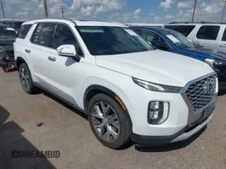2020 Hyundai Palisade SEL with VIN KM8R34HE1LU102051, listed as a IAAI auction lot 43028738 with 98,342 mi miles and . Bid and sale history available at DreamBid. Image 1.
