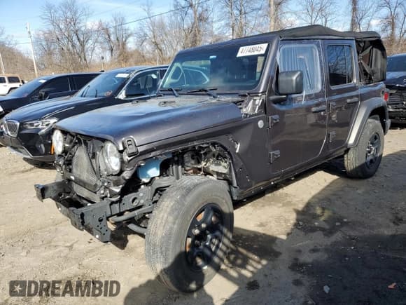 ✅ 2021 Jeep Wrangler Unlimited Sport • VIN: 1C4HJXDN0MW568542 • Lot: 87095935. Wystawiony na Copart z przebiegiem 32 007 mil. Bezpłatny archiwum sprzedaży aukcyjnych z USA i szczegółowy raport historii pojazdu na DreamBid. Zdjęcie 1.