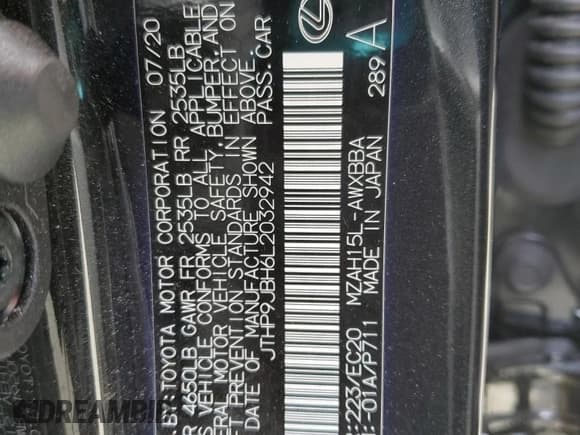 ✅ 2020 Lexus UX 250h • VIN: JTHP9JBH6L2032942 • Lot: 56675505. Wystawiony na Copart z przebiegiem 22 295 mil. Bezpłatny archiwum sprzedaży aukcyjnych z USA i szczegółowy raport historii pojazdu na DreamBid. Zdjęcie 13.