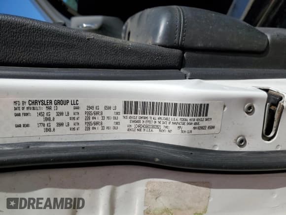 ✅ 2013 Dodge Durango Crew • VIN: 1C4RDHDG6DC663921 • Лот: 92597115. Опубликован ранее на Copart с пробегом 203 154 миль. Бесплатный доступ к архиву аукционных продаж из США и подробный отчёт об истории автомобиля на DreamBid. Изображение 13.