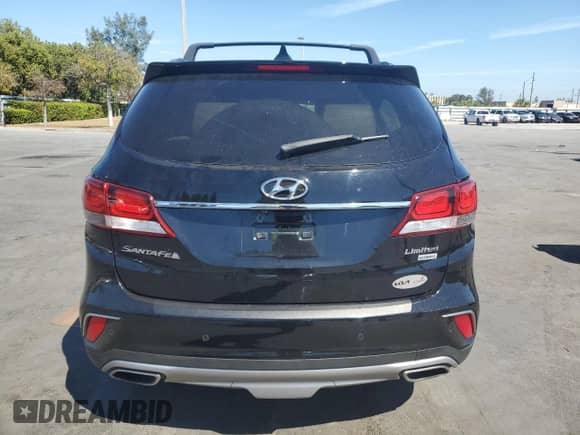 2018 Hyundai Santa Fe SE Ultimate with VIN KM8SR4HF2JU292836, listed as a Copart auction lot 49953195 with 59,001 mi miles and Salvage title. Bid and sale history available at DreamBid. Image 6.