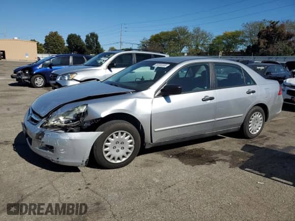 2007 Honda Accord VP with VIN 1HGCM56187A020369, listed as a Copart auction lot 86095355 with 109,048 mi miles and Salvage title. Bid and sale history available at DreamBid. Image 1.