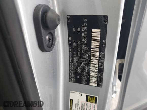 ✅ 2025 Toyota Corolla Cross LE • VIN: 7MUCAAAG7SV131038 • Лот: 64642335. Опубликован ранее на Copart с пробегом 6 689 миль. Бесплатный доступ к архиву аукционных продаж из США и подробный отчёт об истории автомобиля на DreamBid. Изображение 13.