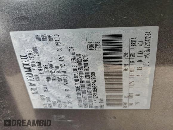 ✅ 2008 Ford Ranger XL • VIN: 1FTZR15E68PA77059 • Lot: 95090575. Listed on Copart with 162,675 mi. Free auction sales archive from the USA and detailed vehicle history report at DreamBid. Image 12.