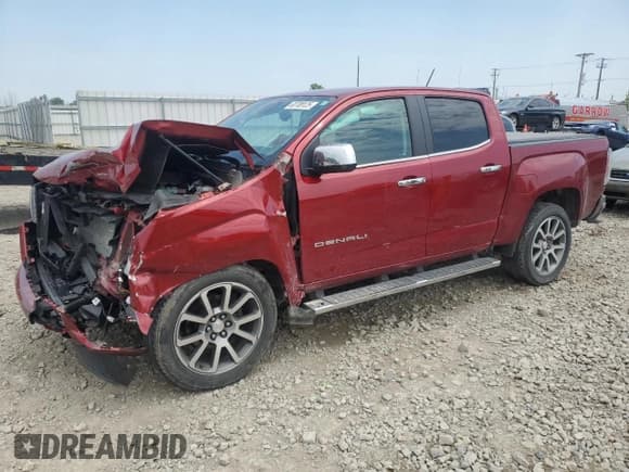 ✅ 2021 GMC Canyon 4WD Denali • VIN: 1GTG6EEN4M1126411 • Лот: 60708125. Опубликован ранее на Copart с пробегом 52 323 миль. Бесплатный доступ к архиву аукционных продаж из США и подробный отчёт об истории автомобиля на DreamBid. Изображение 1.