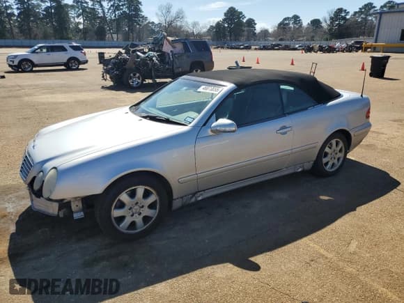 ✅ 2002 Mercedes-Benz CLK 320/430 • VIN: WDBLK65G32T114476 • Lot: 46873655. Listed on Copart with 79,682 mi. Free auction sales archive from the USA and detailed vehicle history report at DreamBid. Image 1.