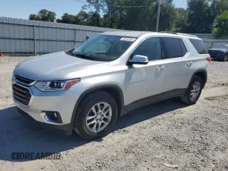 ✅ 2018 Chevrolet Traverse LT Cloth • VIN: 1GNERGKW3JJ160575 • Lot: 72012545. Wystawiony na Copart z przebiegiem 147 146 mil. Bezpłatny archiwum sprzedaży aukcyjnych z USA i szczegółowy raport historii pojazdu na DreamBid. Zdjęcie 1.