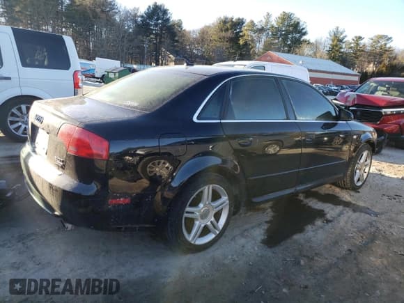 ✅ 2008 Audi A4 2.0T • VIN: WAUDF78E98A062976 • Lot: 43313105. Listed on Copart with Not provided. Free auction sales archive from the USA and detailed vehicle history report at DreamBid. Image 3.