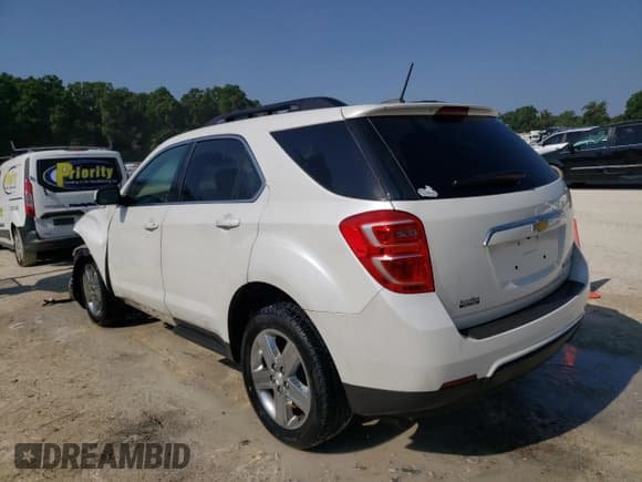 ✅ 2016 Chevrolet Equinox LT • VIN: 2GNALCEK7G1127972 • Лот: 50374954. Опубликован ранее на Copart с пробегом 96 968 миль. Бесплатный доступ к архиву аукционных продаж из США и подробный отчёт об истории автомобиля на DreamBid. Изображение 2.