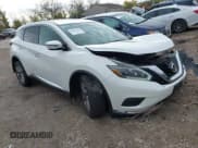 ✅ 2018 Nissan Murano SL • VIN: 5N1AZ2MH0JN177007 • Lot: 43462126. Listed on IAAI with 85,834 mi. Free auction sales archive from the USA and detailed vehicle history report at DreamBid. Image 1.