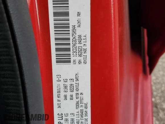 ✅ 2013 Dodge Avenger SE V6 • VIN: 1C3CDZAG3DN750944 • Лот: 83011034. Опубликован ранее на Copart с пробегом 184 994 миль. Бесплатный доступ к архиву аукционных продаж из США и подробный отчёт об истории автомобиля на DreamBid. Изображение 14.