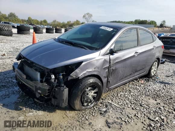 2016 Hyundai Accent SE with VIN KMHCT4AE1GU072684, listed as a Copart auction lot 81662875 with 92,435 mi miles and Salvage title. Bid and sale history available at DreamBid. Image 1.