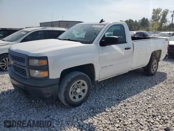 ✅ 2015 Chevrolet Silverado 1500 Work Truck • VIN: 1GCNKPEH3FZ241837 • Лот: 69777014. Опубликован ранее на Copart с пробегом 71 969 миль. Бесплатный доступ к архиву аукционных продаж из США и подробный отчёт об истории автомобиля на DreamBid. Изображение 1.