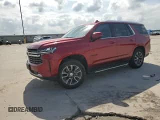 2022 Chevrolet Tahoe LT с VIN 1GNSCNKD0NR304663, выставлен на аукционе Copart как лот 55145115 с пробегом 49 332 миль миль и Списание • Salvage title. История ставок и продаж доступна на DreamBid. Изображение 1.