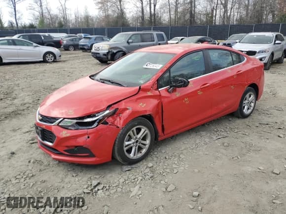 ✅ 2016 Chevrolet Cruze LT • VIN: 1G1BE5SM0G7240070 • Lot: 47726043. Listed on Copart with 82,024 mi. Free auction sales archive from the USA and detailed vehicle history report at DreamBid. Image 1.