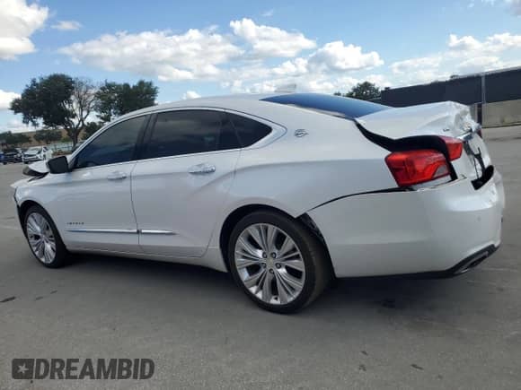 2017 Chevrolet Impala Premier z VIN 2G1145S32H9145788, wystawiony jako Copart lot #87188465 z przebiegiem 77 672 mil mil oraz Szkoda całkowita • Salvage title. Historia ofert i sprzedaży dostępna na DreamBid. Obrazek 2.