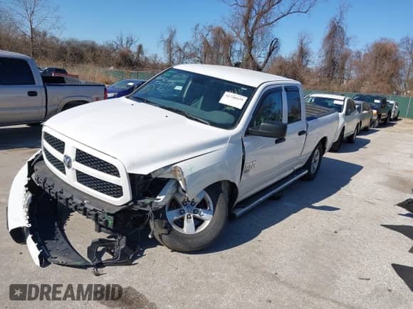 2019 Ram 1500 Tradesman with VIN 1C6RR7FG0KS532230, listed as a IAAI auction lot 41740439 with 146,380 mi miles and . Bid and sale history available at DreamBid. Image 2.