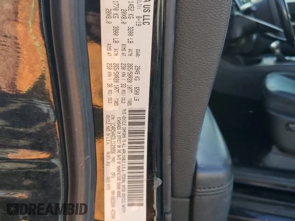 ✅ 2020 Dodge Durango SXT • VIN: 1C4RDHAG3LC129956 • Lot: 91866885. Listed on Copart with 108,080 mi. Free auction sales archive from the USA and detailed vehicle history report at DreamBid. Image 14.