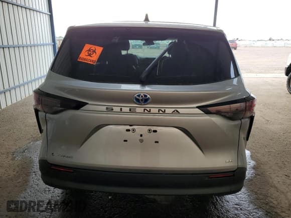 ✅ 2025 Toyota Sienna LE • VIN: 5TDKSKFC9SS202125 • Lot: 81468155. Listed on Copart with 2,109 mi. Free auction sales archive from the USA and detailed vehicle history report at DreamBid. Image 6.