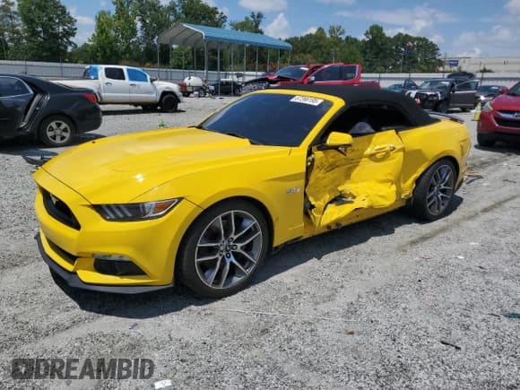 ✅ 2017 Ford Mustang GT Premium • VIN: 1FATP8FF1H5271320 • Lot: 67266195. Listed on Copart with 50,176 mi. Free auction sales archive from the USA and detailed vehicle history report at DreamBid. Image 1.