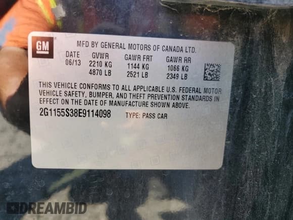 ✅ 2014 Chevrolet Impala LTZ • VIN: 2G1155S38E9114098 • Лот: 64005664. Опубликован ранее на Copart с пробегом 221 220 миль. Бесплатный доступ к архиву аукционных продаж из США и подробный отчёт об истории автомобиля на DreamBid. Изображение 12.