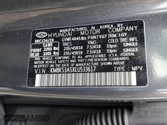 2020 Hyundai Kona Ultimate z VIN KM8K53A5XLU533617, wystawiony jako Copart lot #35856913 z przebiegiem 16 090 mil mil oraz . Historia ofert i sprzedaży dostępna na DreamBid. Obrazek 12.