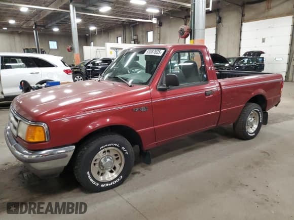 ✅ 1997 Ford Ranger XLT • VIN: 1FTCR10A0VPB14693 • Lot: 93887635. Listed on Copart with 99,330 mi. Free auction sales archive from the USA and detailed vehicle history report at DreamBid. Image 1.