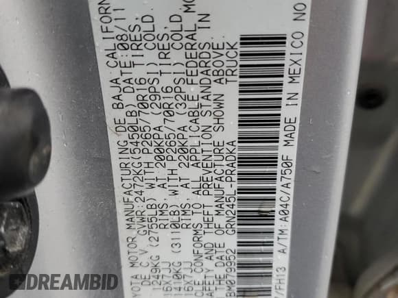 ✅ 2011 Toyota Tacoma • VIN: 3TMLU4EN1BM079952 • Лот: 92538375. Опубликован ранее на Copart с пробегом 144 195 миль. Бесплатный доступ к архиву аукционных продаж из США и подробный отчёт об истории автомобиля на DreamBid. Изображение 12.