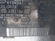 ✅ 2015 Hyundai Elantra Limited • VIN: KMHDH4AE4FU279185 • Lot: 43235848. Listed on IAAI with 134,289 mi. Free auction sales archive from the USA and detailed vehicle history report at DreamBid. Image 9.