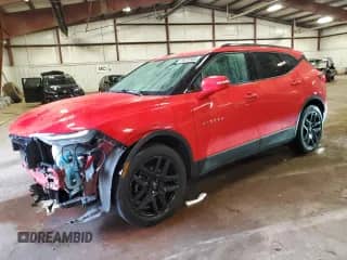 2020 Chevrolet Blazer LT z VIN 3GNKBHRS2LS703397, wystawiony jako Copart lot #69757455 z przebiegiem 101 631 mil mil oraz Szkoda całkowita • Salvage title. Historia ofert i sprzedaży dostępna na DreamBid. Obrazek 1.