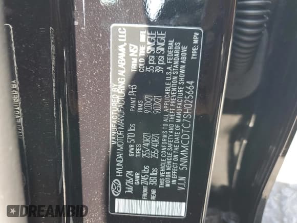 ✅ 2025 Genesis GV70 Sport • VIN: 5NMMCDTC7SH025664 • Lot: 57333175. Listed on Copart with 3,521 mi. Free auction sales archive from the USA and detailed vehicle history report at DreamBid. Image 13.