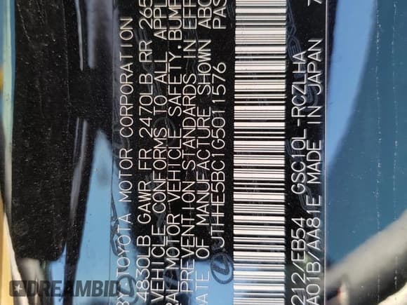 ✅ 2016 Lexus RC 350 F Sport • VIN: JTHHE5BC1G5011576 • Lot: 38588173. Wystawiony na Copart z przebiegiem 18 917 mil. Bezpłatny archiwum sprzedaży aukcyjnych z USA i szczegółowy raport historii pojazdu na DreamBid. Zdjęcie 12.