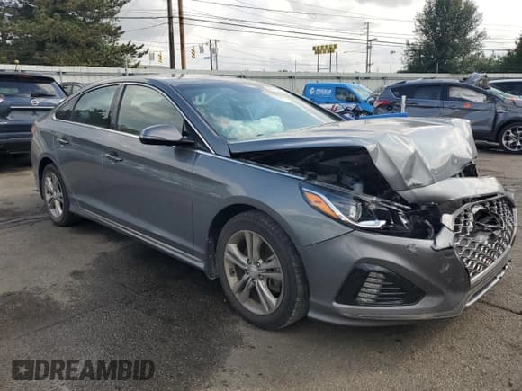 ✅ 2018 Hyundai Sonata SEL • VIN: 5NPE34AF7JH675534 • Lot: 81756195. Listed on Copart with 45,204 mi. Free auction sales archive from the USA and detailed vehicle history report at DreamBid. Image 4.