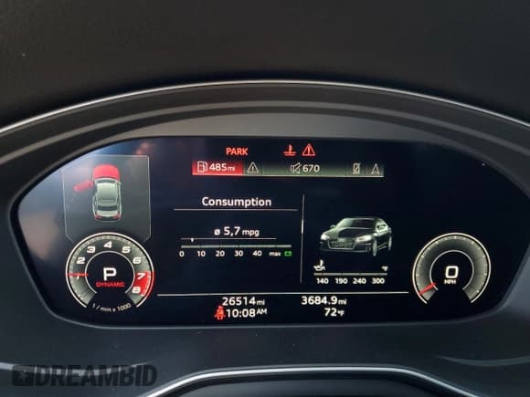 ✅ 2020 Audi A5 Premium Plus • VIN: WAUTNAF58LA005255 • Lot: 70701245. Listed on Copart with 26,514 mi. Free auction sales archive from the USA and detailed vehicle history report at DreamBid. Image 9.