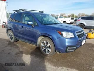 ✅ 2018 Subaru Forester Premium • VIN: JF2SJAGC7JH516775 • Lot: 43493395. Listed on IAAI with 105,684 mi. Free auction sales archive from the USA and detailed vehicle history report at DreamBid. Image 1.