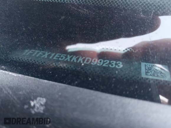 ✅ 2019 Ford F-150 XL • VIN: 1FTFX1E5XKKD99233 • Lot: 41369349. Listed on IAAI with Not provided. Free auction sales archive from the USA and detailed vehicle history report at DreamBid. Image 9.