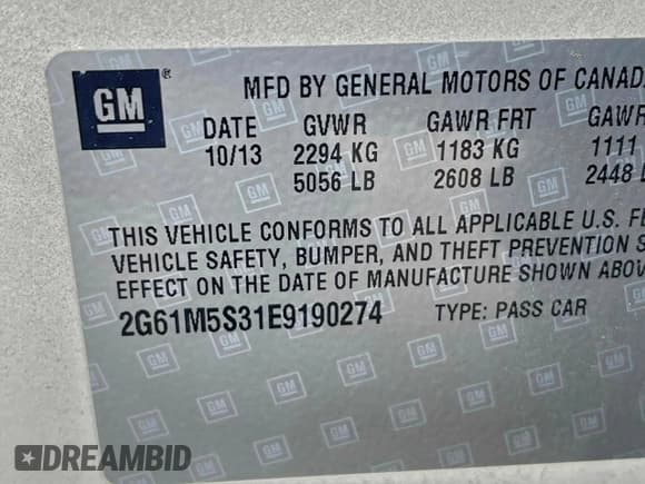 ✅ 2014 Cadillac XTS Luxury • VIN: 2G61M5S31E9190274 • Лот: 95775905. Опубликован ранее на Copart с пробегом 82 076 миль. Бесплатный доступ к архиву аукционных продаж из США и подробный отчёт об истории автомобиля на DreamBid. Изображение 10.