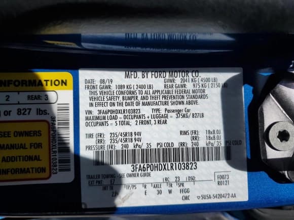 ✅ 2020 Ford Fusion SE • VIN: 3FA6P0HDXLR103823 • Лот: 57171385. Опубликован ранее на Copart с пробегом 54 748 миль. Бесплатный доступ к архиву аукционных продаж из США и подробный отчёт об истории автомобиля на DreamBid. Изображение 12.