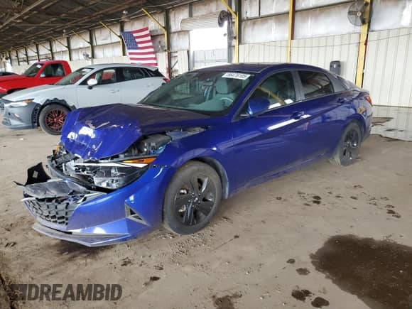 2023 Hyundai Elantra SEL with VIN KMHLM4AG7PU474031, listed as a Copart auction lot 86476105 with 38,740 mi miles and Salvage title. Bid and sale history available at DreamBid. Image 1.