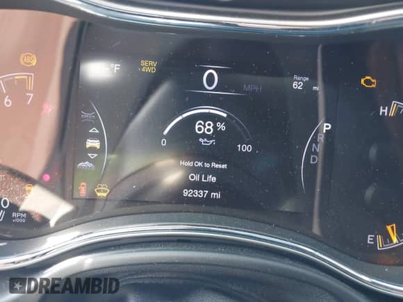 2017 Jeep Grand Cherokee Trailhawk with VIN 1C4RJFLG6HC718727, listed as a IAAI auction lot 43277148 with 92,337 mi miles and . Bid and sale history available at DreamBid. Image 7.