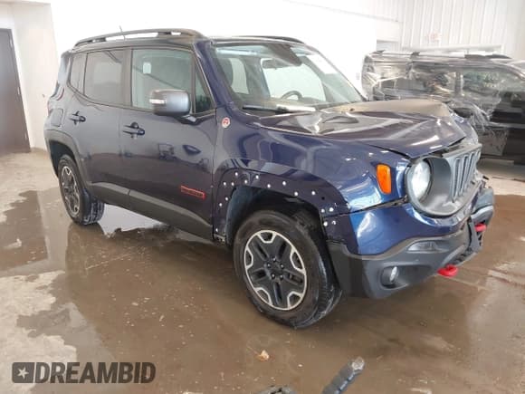 ✅ 2016 Jeep Renegade Trailhawk • VIN: ZACCJBCT3GPD43983 • Lot: 43664656. Listed on IAAI with 112,921 mi. Free auction sales archive from the USA and detailed vehicle history report at DreamBid. Image 1.