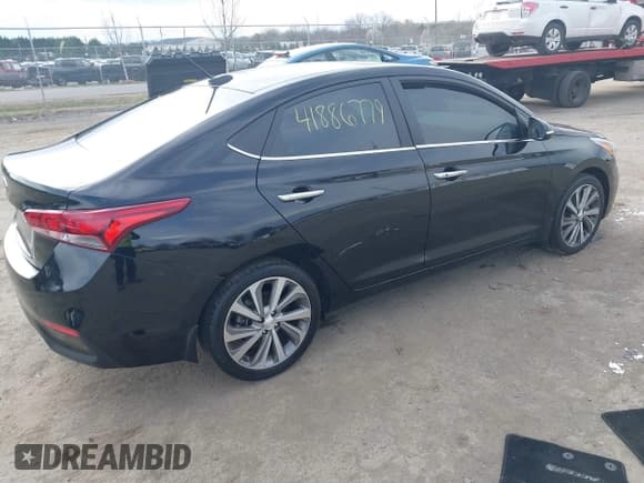 ✅ 2022 Hyundai Accent Limited • VIN: 3KPC34A62NE170759 • Lot: 41886779. Listed on IAAI with 34,474 mi. Free auction sales archive from the USA and detailed vehicle history report at DreamBid. Image 4.