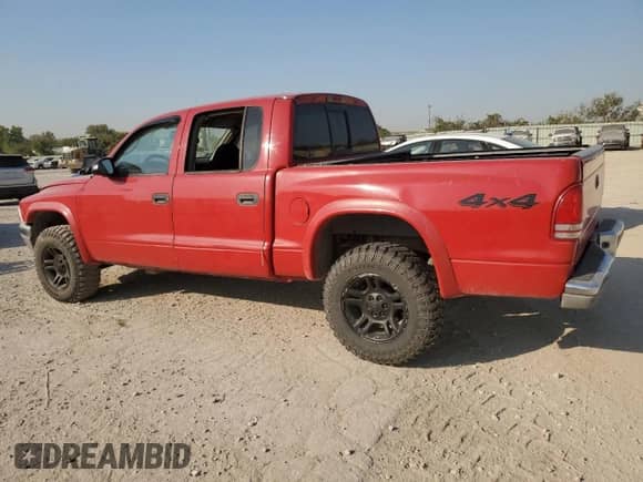 2004 Dodge Dakota SLT z VIN 1D7HG48N04S627240, wystawiony jako Copart lot #75443294 z przebiegiem 151 334 mil mil oraz Szkoda całkowita • Salvage title. Historia ofert i sprzedaży dostępna na DreamBid. Obrazek 2.