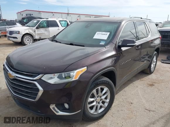 ✅ 2020 Chevrolet Traverse LT Cloth • VIN: 1GNERGKW5LJ238017 • Lot: 43736868. Wystawiony na IAAI z przebiegiem 121 350 mil. Bezpłatny archiwum sprzedaży aukcyjnych z USA i szczegółowy raport historii pojazdu na DreamBid. Zdjęcie 2.